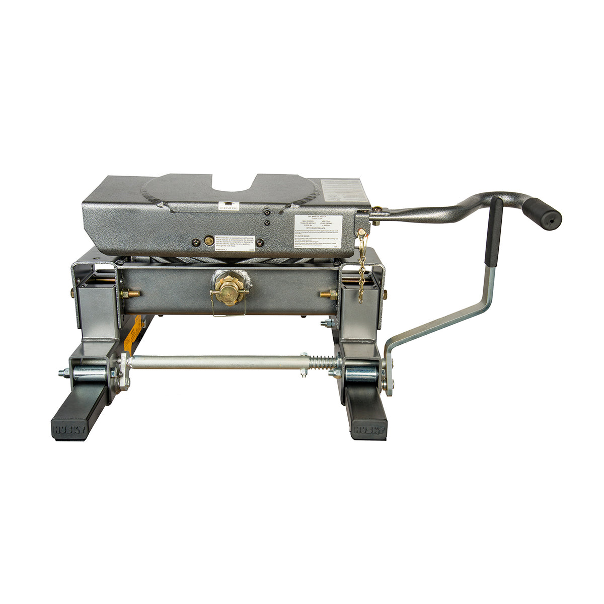 Gray steel fifth wheel trailer hitch from Husky Towing part number 32392KIT