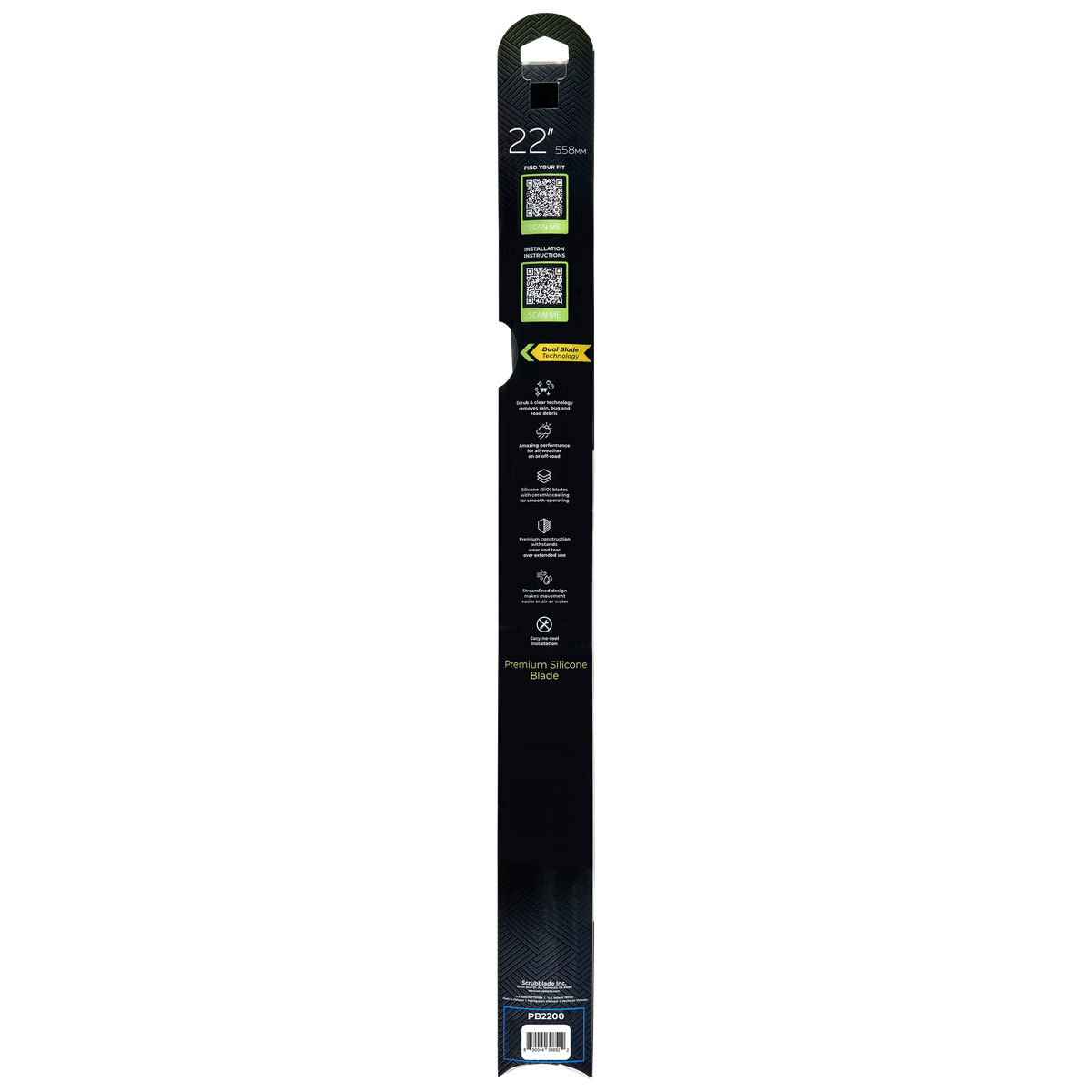 Wiper Blade from Scrubblade part number PB2200
