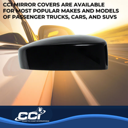 Silver chrome plated abs plastic door mirror cover from Coast To Coast part number MC6240B