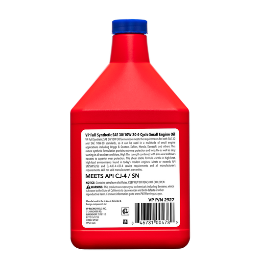 Engine Oil from VP Racing Fuels part number 2927