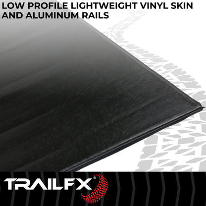 Matte tonneau cover with mounting hardware from TrailFX part number TFX1206