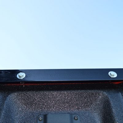 Black powder coated steel truck cab protector / headache rack with mounting hardware from Cattleman HD part number CR210BO