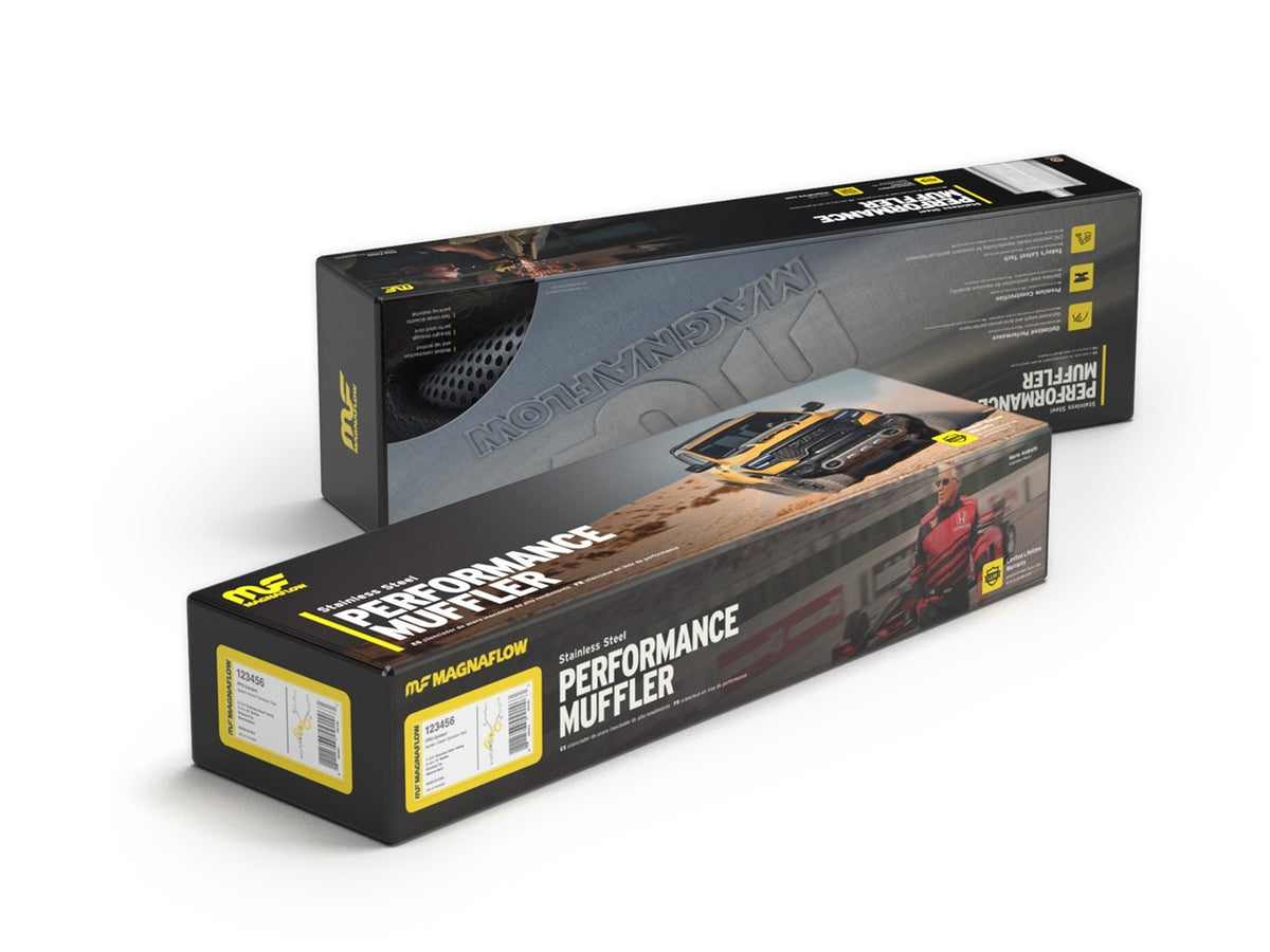 Satin exhaust muffler from MagnaFlow Exhaust Products part number 12216
