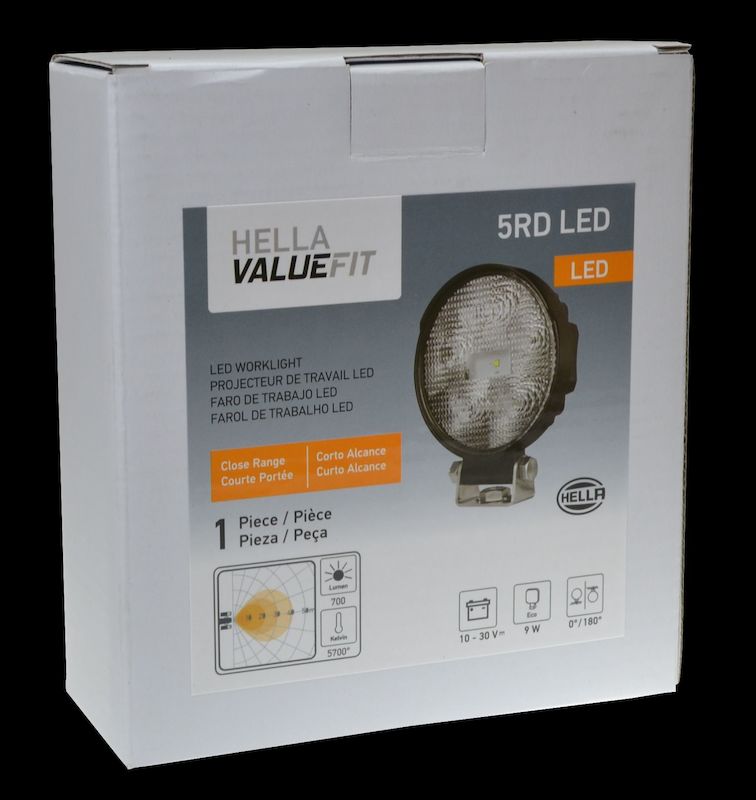Black work light from Hella part number 357108001