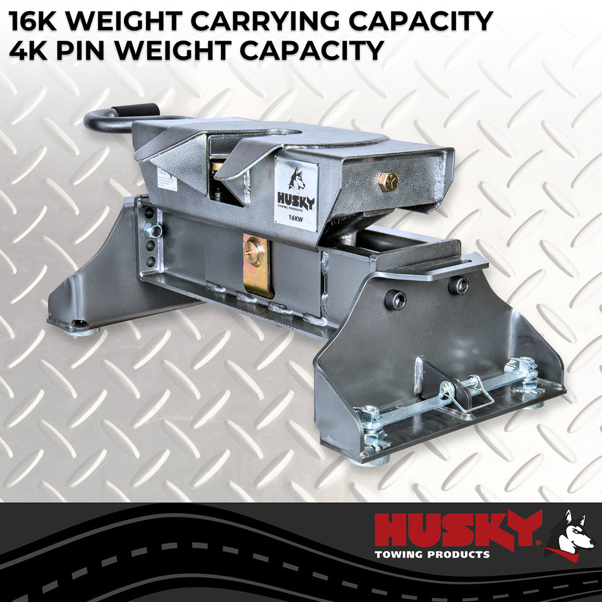 Gray steel fifth wheel trailer hitch from Husky Towing part number 33013K