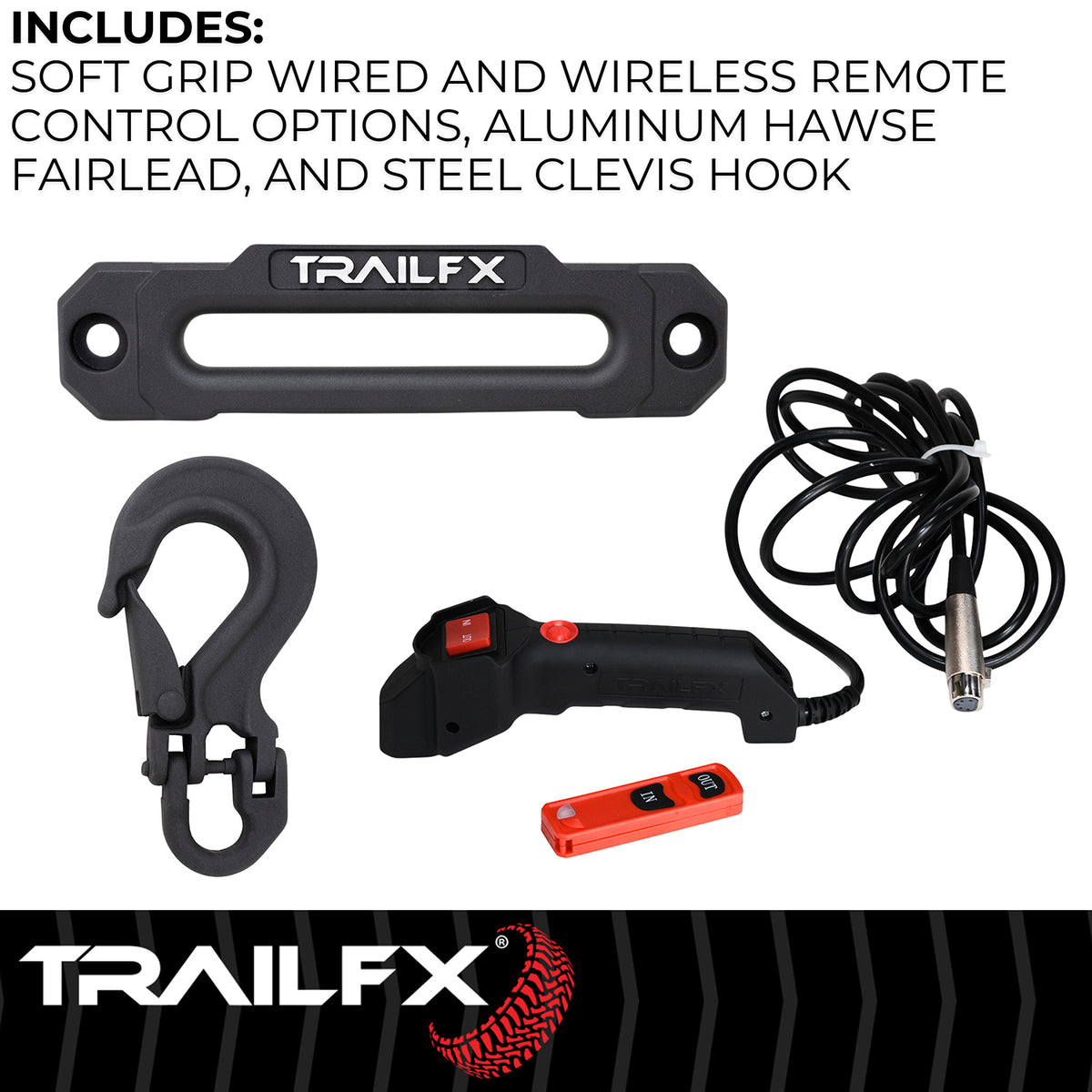 Black winch from TrailFX part number WRS212B