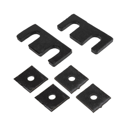 Silver steel bumper mounting kit with mounting hardware from Cattleman HD part number 4393KIT