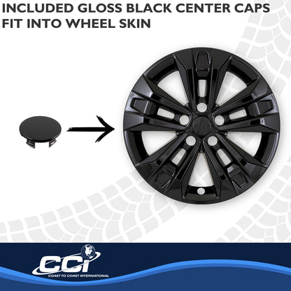 Black abs plastic wheel skin 17 diameter from Coast To Coast part number IMP522BLK