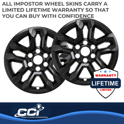 Black abs plastic wheel skin 18 diameter from Coast To Coast part number IMP502BLK