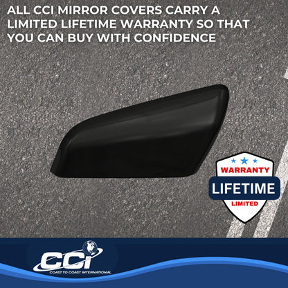 Black gloss painted abs plastic door mirror cover from Coast To Coast part number MC67527RBK