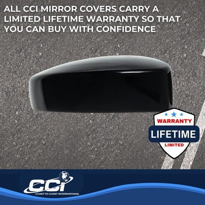 Silver chrome plated abs plastic door mirror cover from Coast To Coast part number MC6240B