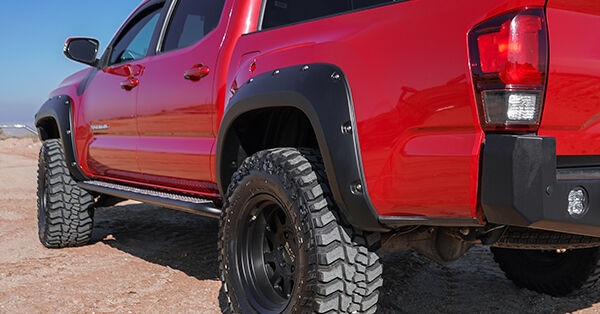 Black abs thermoplastic fender flare set from Husky Liners part number 2803922