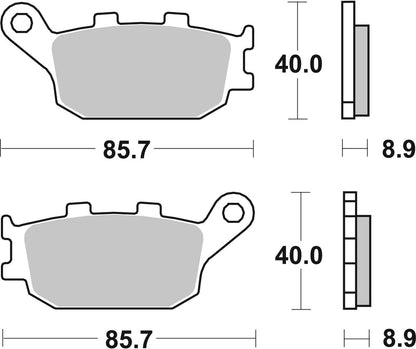 Disc Brake Pad Set from Brembo part number 07HO36SP
