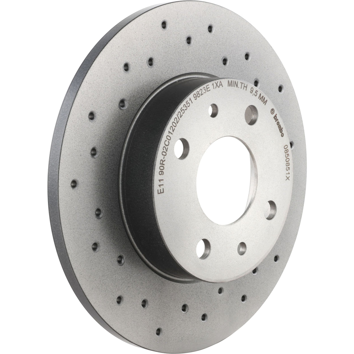 Gray cast iron disc brake rotor from Brembo part number 08.5085.1X