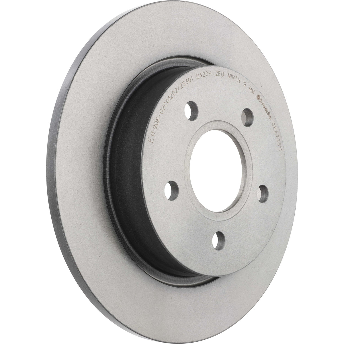 Gray cast iron disc brake rotor from Brembo part number 08.A725.11