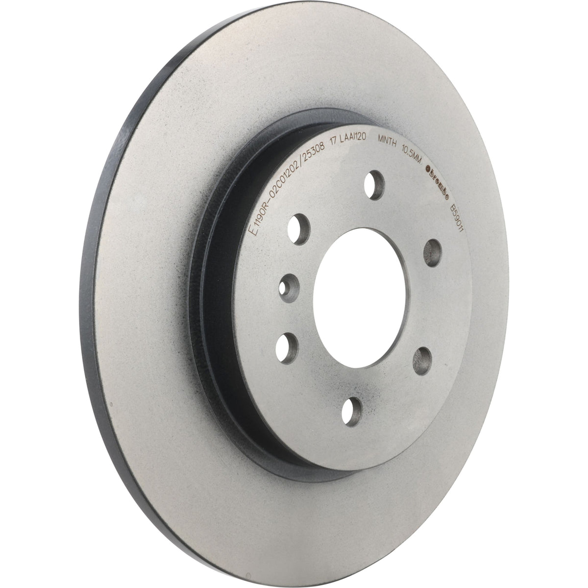 Gray cast iron disc brake rotor from Brembo part number 08.B590.11