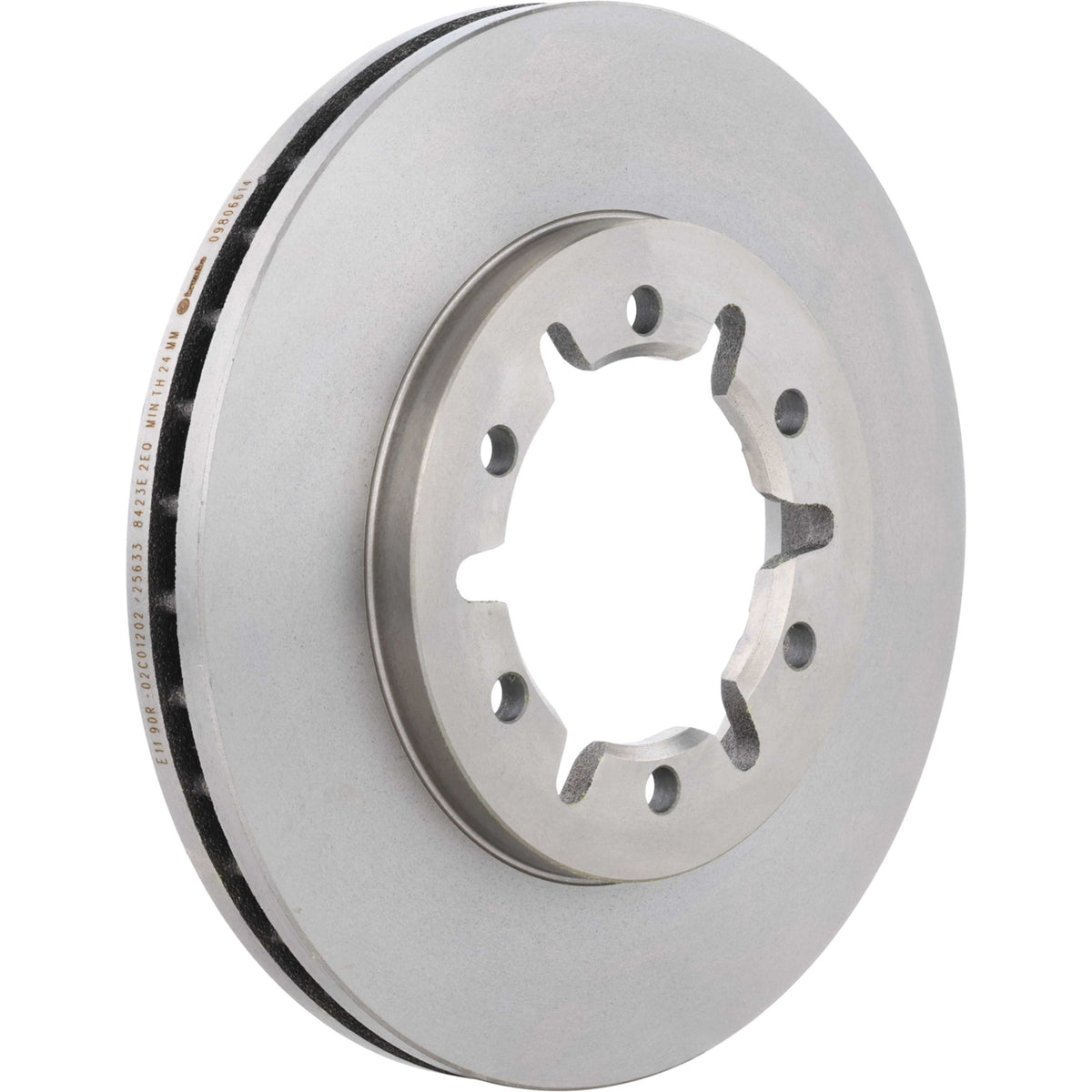 Gray cast iron disc brake rotor from Brembo part number 09.8066.14
