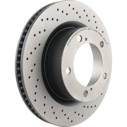 Gray cast iron disc brake rotor from Brembo part number 09.A966.1X