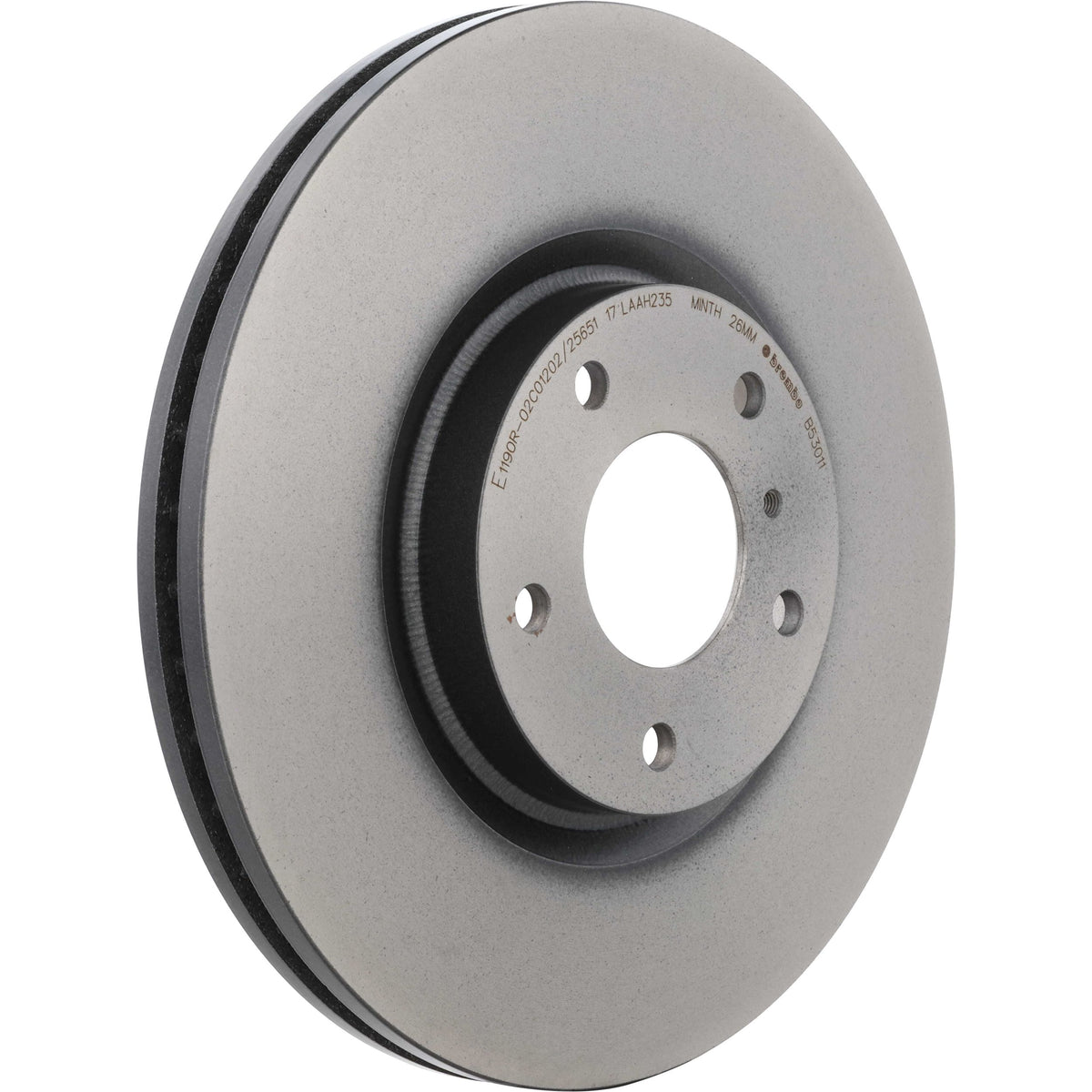 Gray cast iron disc brake rotor from Brembo part number 09.B530.11