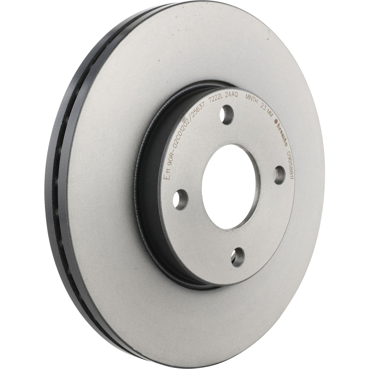 Gray cast iron disc brake rotor from Brembo part number 09.B588.11