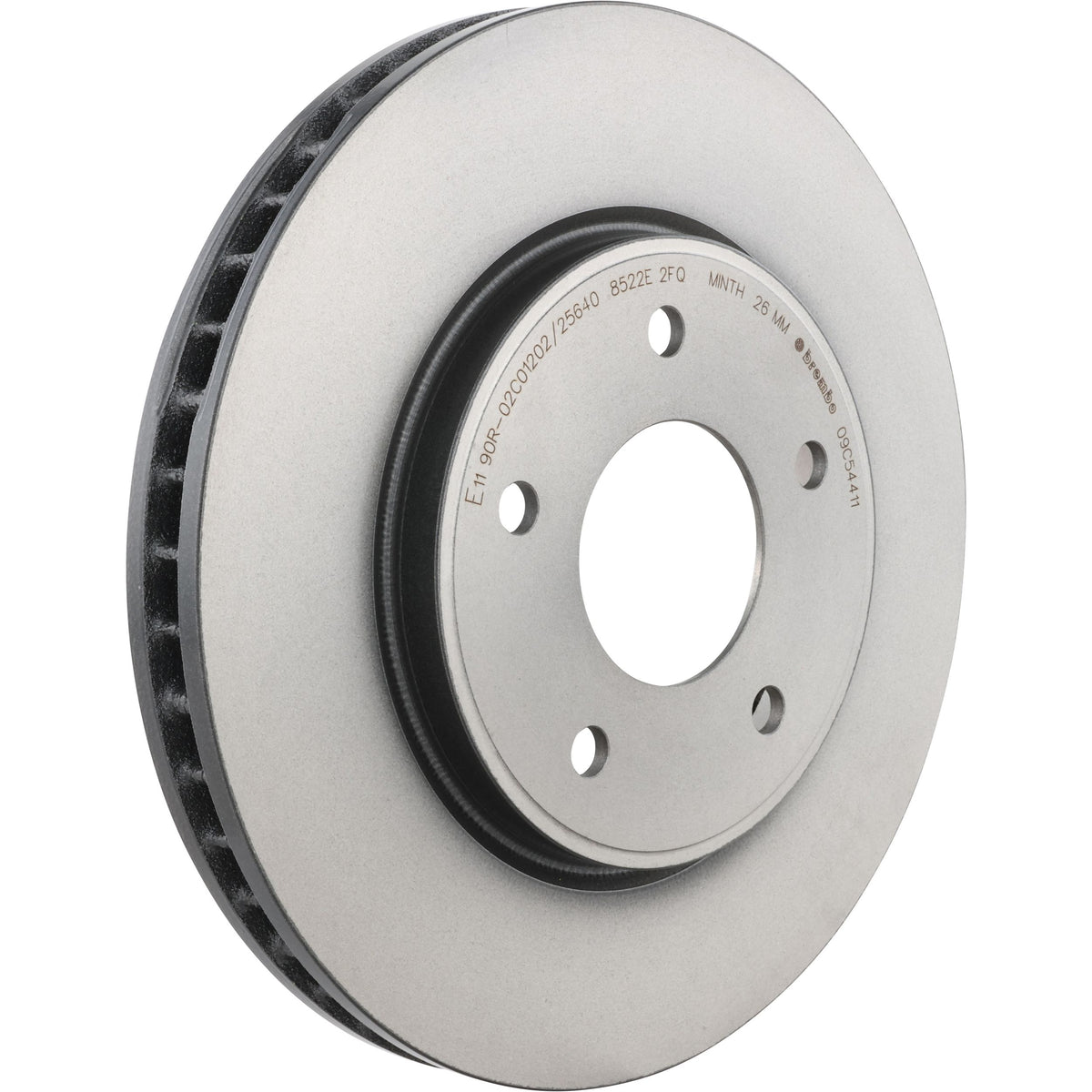 Gray cast iron disc brake rotor from Brembo part number 09.C544.11