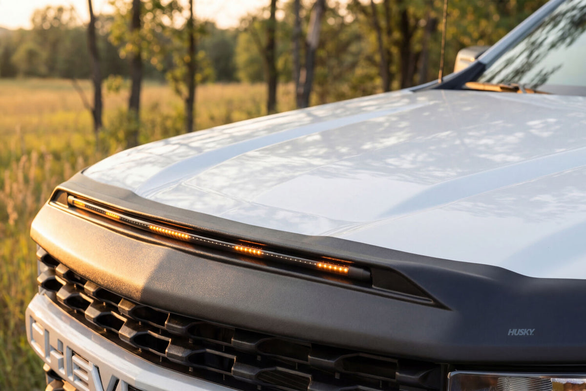 Black hood deflector from Husky Liners part number 2820167