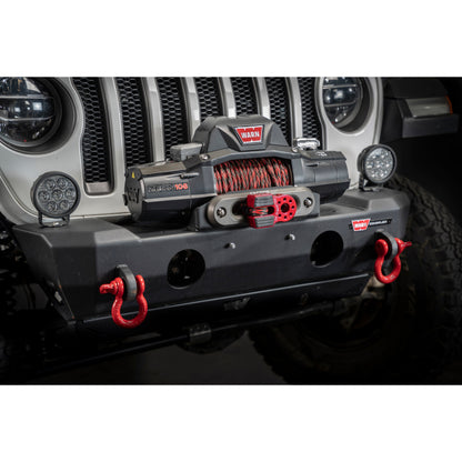 Red powdercoat 6061 aluminum winch shackle from Factor 55 part number 00050-01