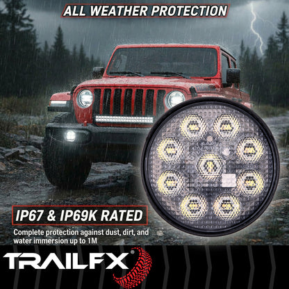 Work Light from TrailFX part number 4RNDWLAMF1