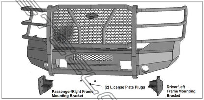 Fine textured black bumper from Steelcraft part number AL60-11370