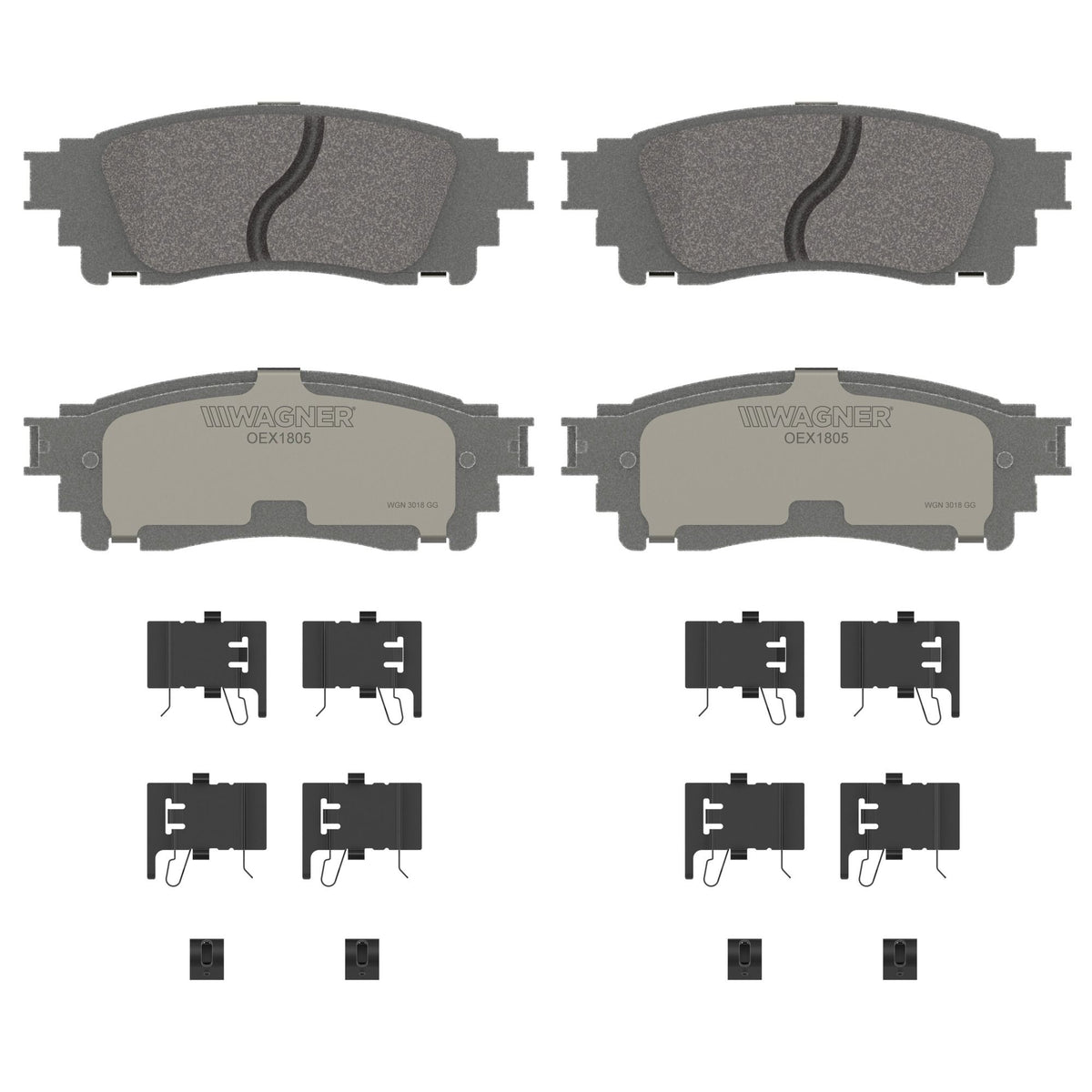 Disc Brake Pad Set from Wagner Brake part number OEX1805