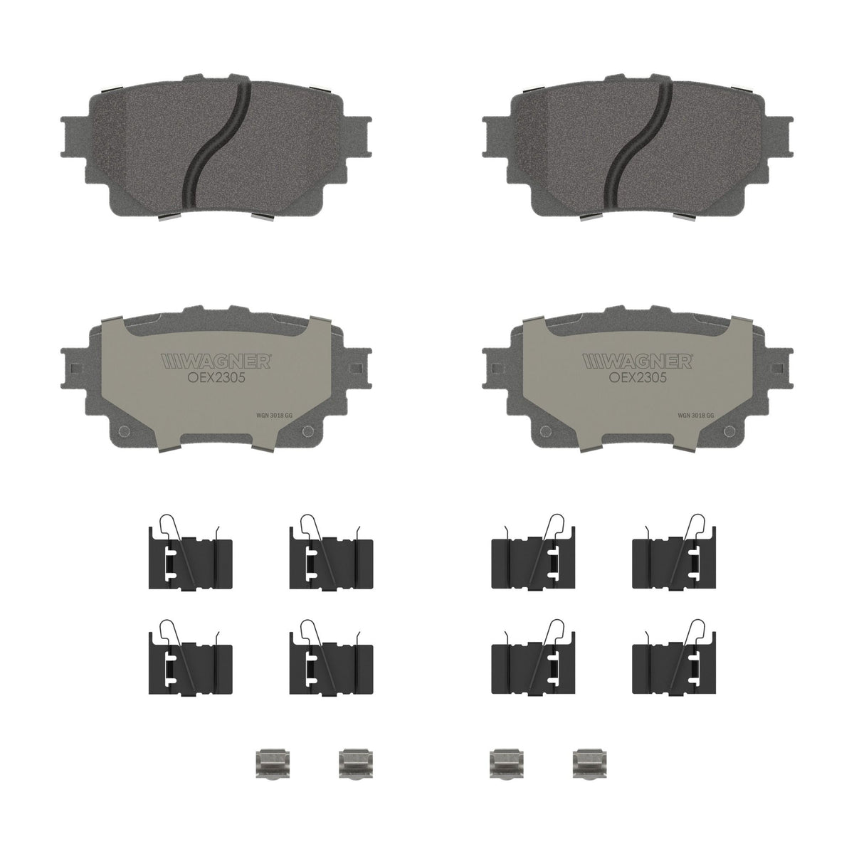 Disc Brake Pad Set from Wagner Brake part number OEX2305