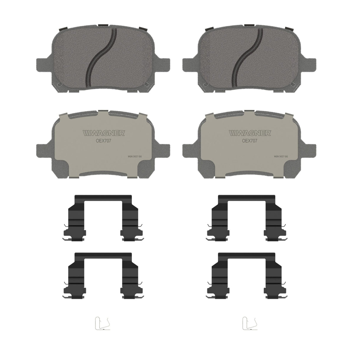 Disc Brake Pad Set from Wagner Brake part number OEX707