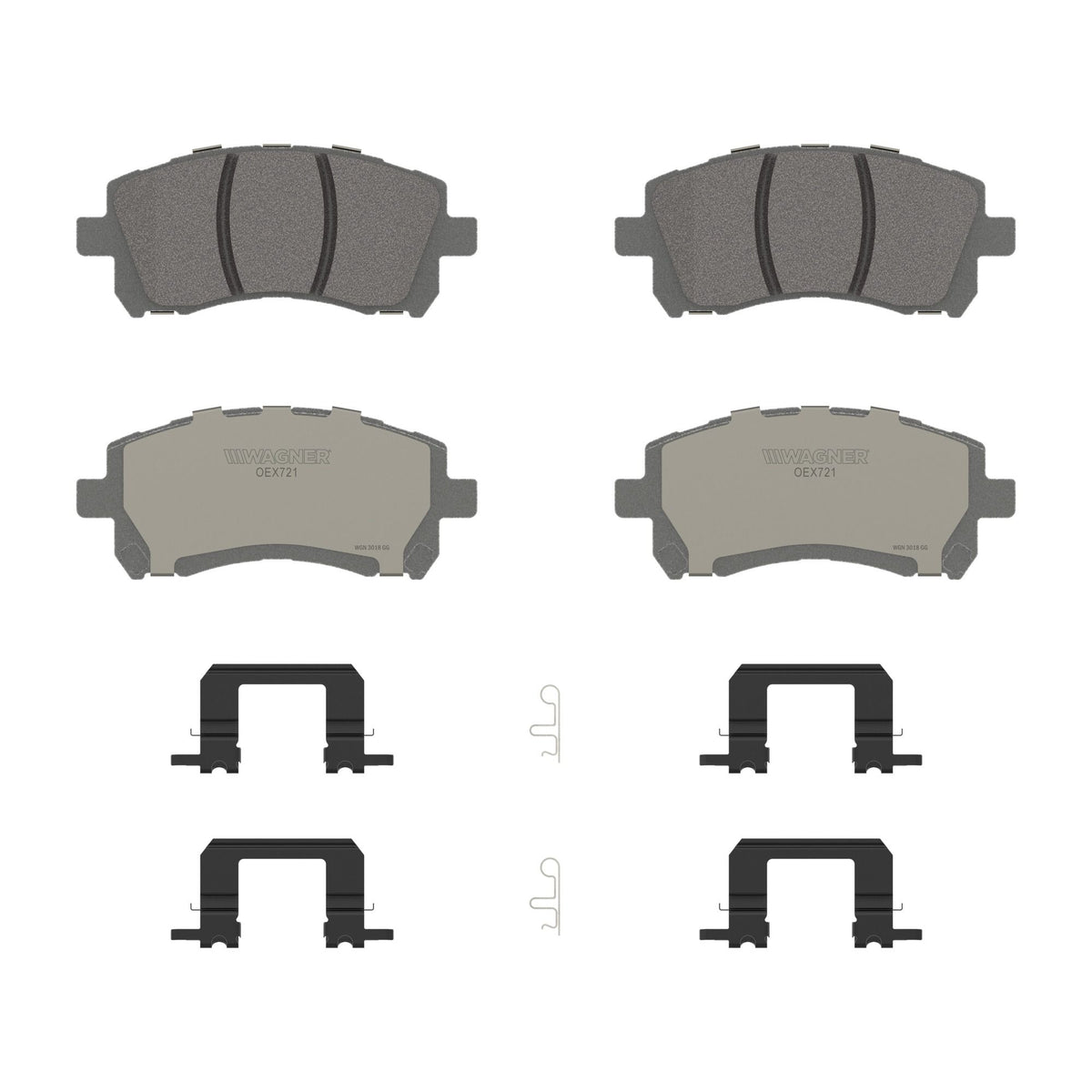 Disc Brake Pad Set from Wagner Brake part number OEX721