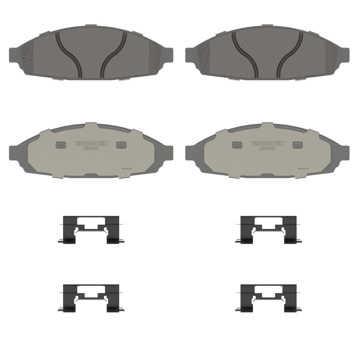 Disc Brake Pad Set from Wagner Brake part number OEX931