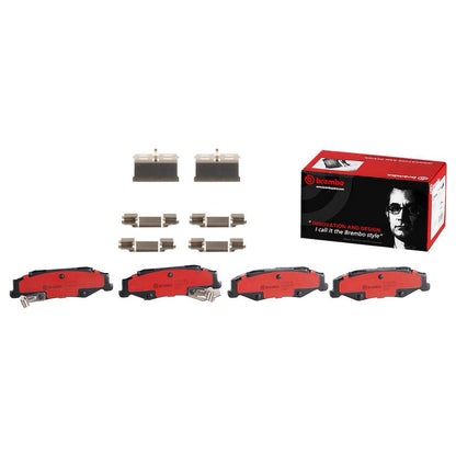 Disc Brake Pad Set with mounting hardware from Brembo part number P10047N