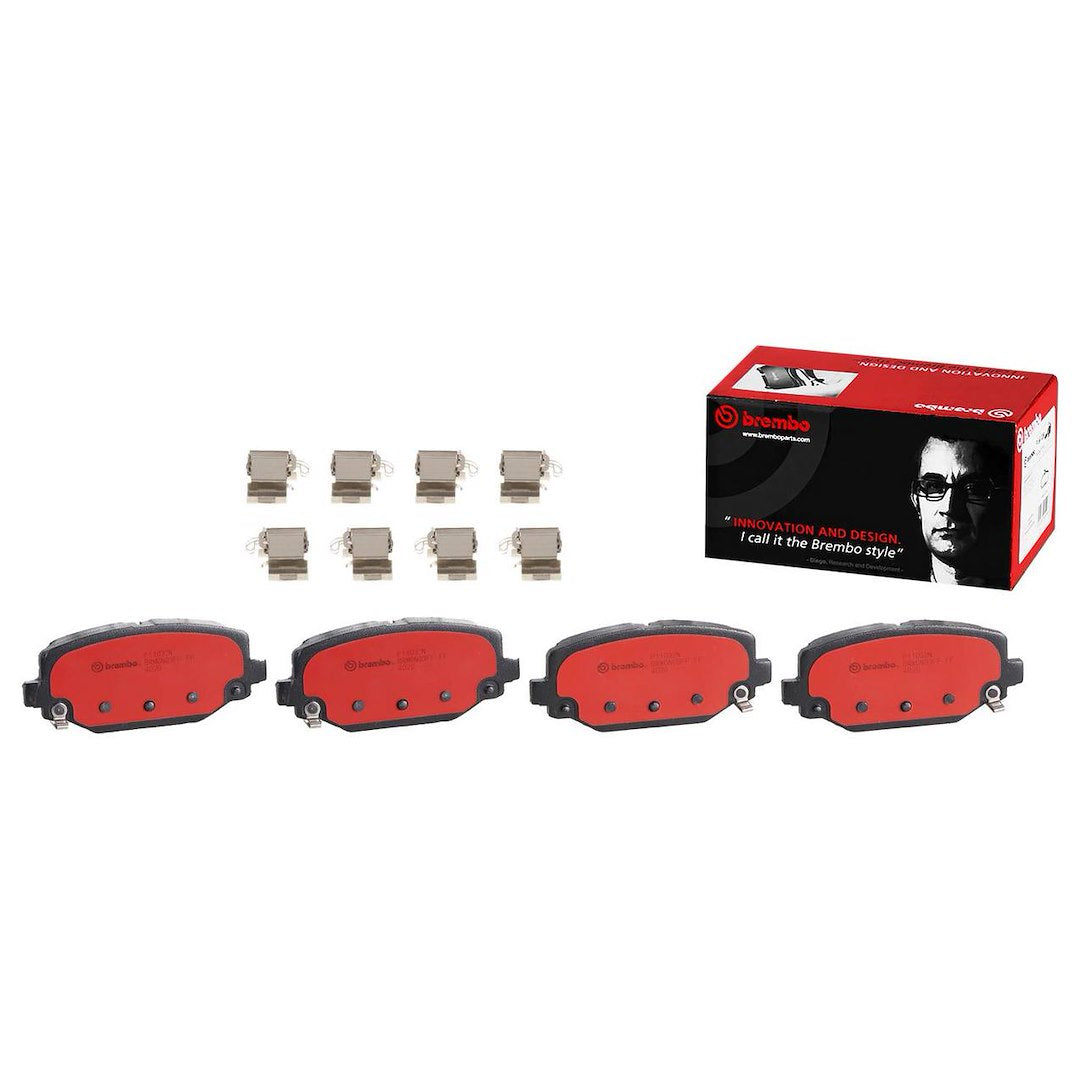 Disc Brake Pad Set with mounting hardware from Brembo part number P11032N