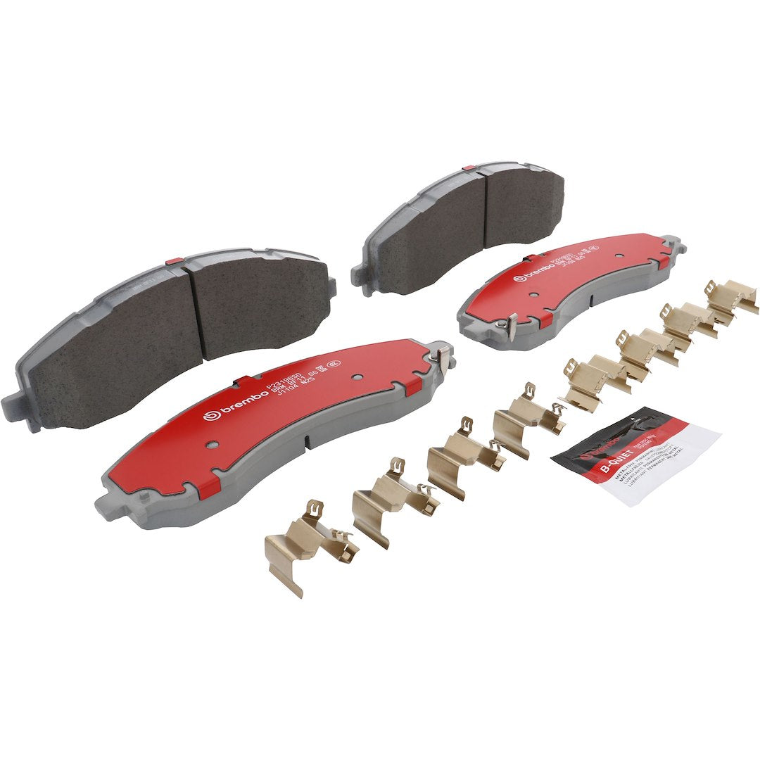 Disc Brake Pad Set with mounting hardware from Brembo part number P23196SD
