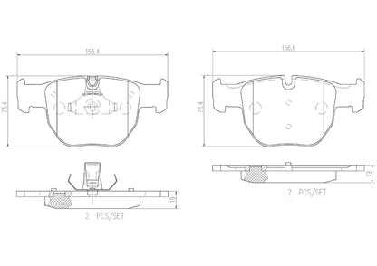 Disc Brake Pad Set from Brembo part number P44012N
