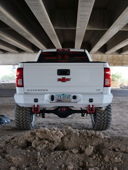 Black aluminum bumper with mounting hardware from ICI part number AL-RBM95CHN