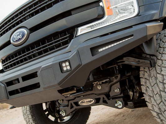 Black aluminum bumper with mounting hardware from ICI part number AL-FBM15FDN-RT