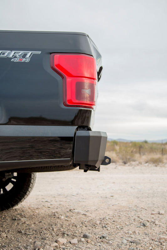Black aluminum bumper with mounting hardware from ICI part number AL-RBM85FDN