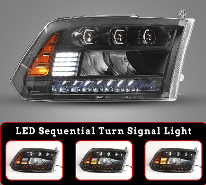 Headlight Set from Winjet part number CHRNG0675-B-SQ