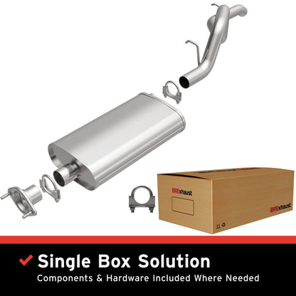 Satin exhaust system kit from BRExhaust part number 106-0002