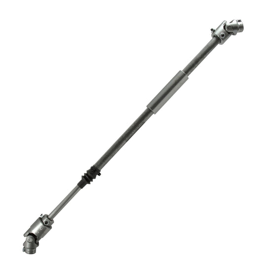 Natural steel steering shaft with mounting hardware from Borgeson part number 000981
