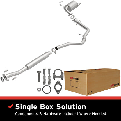 Satin exhaust system kit from BRExhaust part number 106-0558