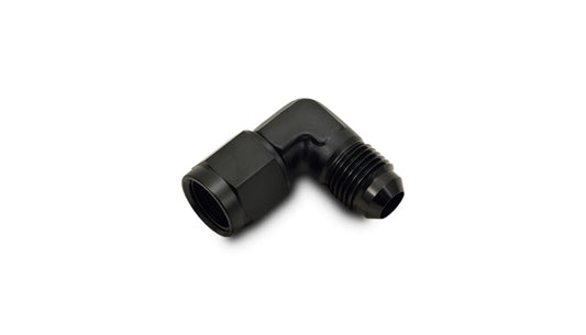 Black anodized 6061 aluminum an fitting from Vibrant Performance part number 10781