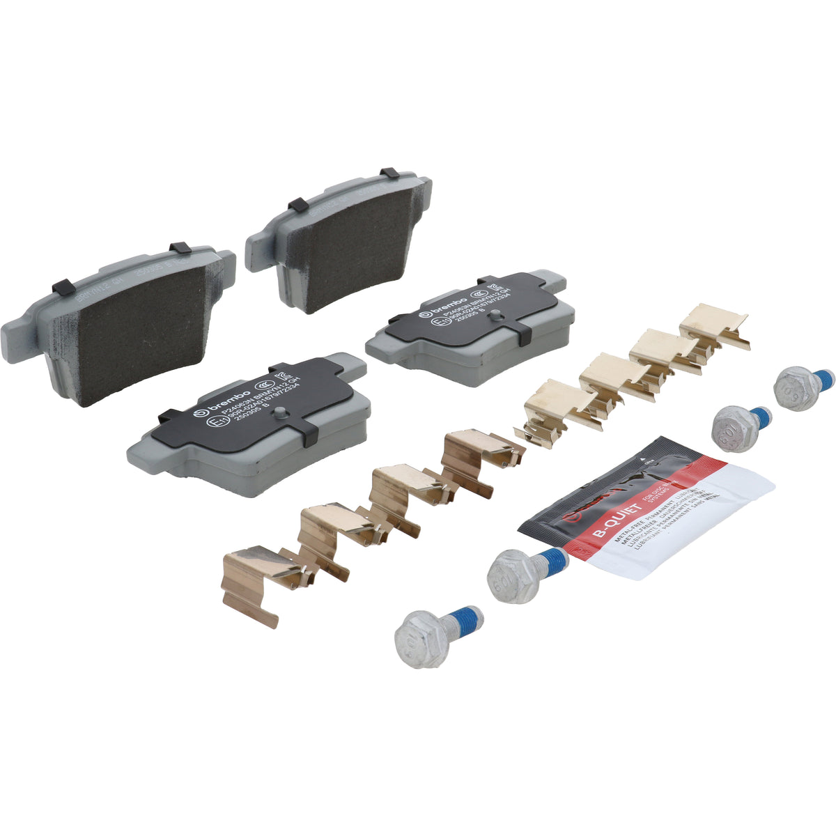 Disc Brake Pad Set with mounting hardware from Brembo part number P24063N