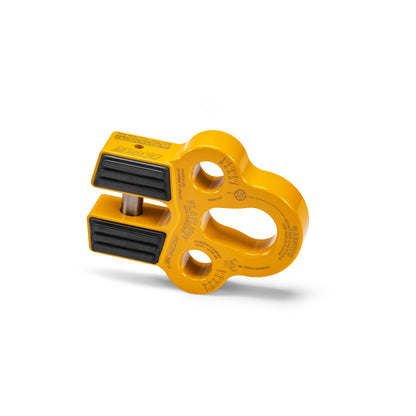 Yellow powdercoat 6061 aluminum winch shackle from Factor 55 part number 00225-03