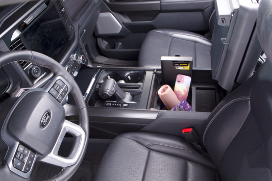 Black center console from Tuffy Security Products part number 415-01