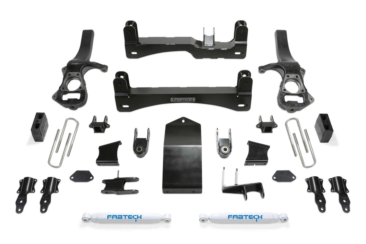 Suspension Lift Kit with mounting hardware from Fabtech part number FTS21308